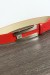 Ceinture rouge avec boucle rectangulaire et strass | 1,13 $ | OKKO MODE