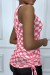 Camiseta cuadros fucsia/blanco sin mangas | 1,26 € | OKKO MODE