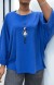 Blusa elegante cuello largo - Moda femenina | 14,34 $ | OKKO MODE