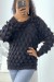 Pull noir épais à col rond et manche longues | 10,08 € | OKKO MODE