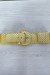 Ceinture jaune élastique à empiècement rectangulaire | 1,04 € | OKKO MODE