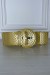 Ceinture jaune élastique à empiècement rectangulaire | 1,04 € | OKKO MODE