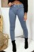 Light Blue Slim Jeans with Back Pockets | $10.24 | OKKO MODE