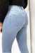 Light Blue Slim Jeans with Back Pockets | $10.24 | OKKO MODE