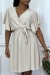 Robe patineuse beige cache coeur | 14,34 $ | OKKO MODE
