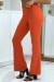 Pantalón naranja de moda con patas anchas | 6,83 $ | OKKO MODE