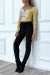 Black Cigarette Pants with Elastic Waistband | €5.25 | OKKO MODE
