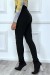Black Cigarette Pants with Elastic Waistband | €5.25 | OKKO MODE