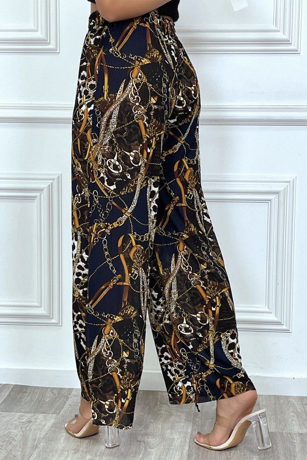 Pantalon palazzo marine insipi luxe - 1