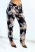 Schwarze Hose mit Blatt- und Blumenmuster - Leichte Eleganz für den Sommer! | 6,69 $ | OKKO MODE
