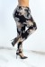 Schwarze Hose mit Blatt- und Blumenmuster - Leichte Eleganz für den Sommer! | 6,69 $ | OKKO MODE