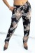 Schwarze Hose mit Blatt- und Blumenmuster - Leichte Eleganz für den Sommer! | 6,69 $ | OKKO MODE