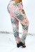 Calça rosa fluida listrada e estampada | 6,69 $ | OKKO MODE