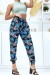 Pantalón azul royal con plumas - Elástico en cintura y tobillos | 6,17 € | OKKO MODE
