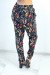 Calça estampada folhagem colorida corte reto | 6,17 € | OKKO MODE