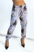 Pantalón amplio lila estampado hojas otoñales | 6,69 $ | OKKO MODE