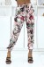 Pantalón estampado floral, elástico en cintura y tobillos | 6,17 € | OKKO MODE