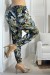 Pantalón estampado tropical en tonos marinos | 6,69 $ | OKKO MODE