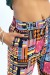 Blue Flowy Pants with Multi-Color Print | $6.69 | OKKO MODE
