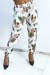White Flowy Pants with Leaf Pattern | €6.17 | OKKO MODE