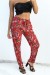 Calça vermelha estampada - Folhagem colorida | 6,69 $ | OKKO MODE