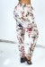 Pantalon Rosa avec motif floral coloré - Mode féminine élégante | 6,69 $ | OKKO MODE