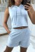 Blauer Hoodie-Top und Shorts Set - E-Commerce SEO Experte | 6,83 $ | OKKO MODE