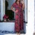 Longue robe croisé motif fleuris rouge | 12,97 $ | OKKO MODE