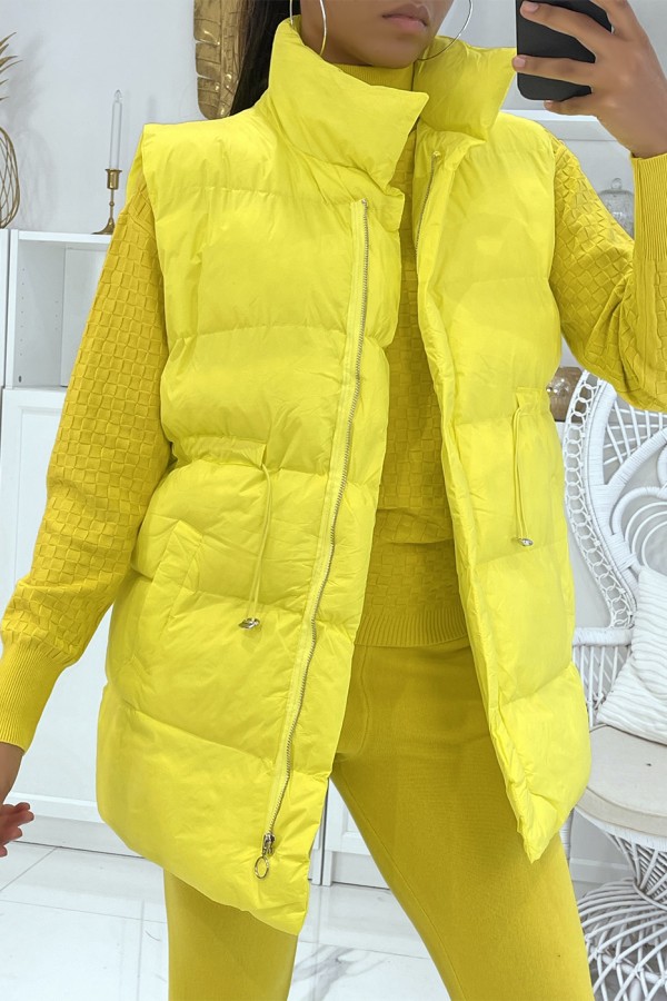 Ensemble d'hiver 3 pièces jaune doudoune et jogging côtelé

Style casual chic et cocooning - 4