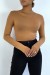 Jersey cuello redondo color camel - Manga larga | 4,10 $ | OKKO MODE