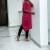 Robe fuchsia mi longue à fente au dos | 19,12 $ | OKKO MODE