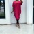 Robe fuchsia mi longue à fente au dos | 19,12 $ | OKKO MODE