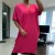 Robe fuchsia mi longue à fente au dos | 19,12 $ | OKKO MODE