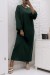 Vestido largo verde cuello redondo - Estilo elegante y moderno | 18,90 € | OKKO MODE