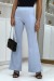 Light Blue Flared Pants | £9.52 | OKKO MODE