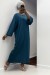 Blue Round Neck Sweater Dress - Cozy and Stylish | €18.90 | OKKO MODE