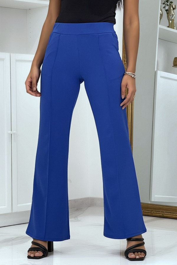 Pantalon patte d'éléphant bleu royal - 5