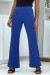 Royal Blue Flared Pants | $12.29 | OKKO MODE
