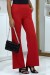 Pantalon rouge à pattes d'éléphant - Mode féminine tendance! | 12,29 $ | OKKO MODE