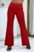 Pantalon rouge à pattes d'éléphant - Mode féminine tendance! | 12,29 $ | OKKO MODE