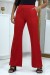 Pantalon rouge à pattes d'éléphant - Mode féminine tendance! | 12,29 $ | OKKO MODE