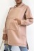 Sweat à capuche rose très épais et molletonné - Confortable et chaud, taille unique | 22,84 € | OKKO MODE