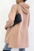 Sweat à capuche rose très épais et molletonné - Confortable et chaud, taille unique | 22,84 € | OKKO MODE