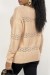 Jersey de punto rosa cuello redondo suave y cálido | 10,92 $ | OKKO MODE