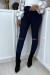 Blue Distressed Slim Fit Jeans with Knee Rips | $5.69 | OKKO MODE