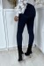 Blue Distressed Slim Fit Jeans with Knee Rips | $5.69 | OKKO MODE