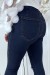 Blue Distressed Slim Fit Jeans with Knee Rips | $5.69 | OKKO MODE
