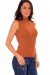 Sleeveless Collared Camel Top - Chic Summer Fashion | €3.15 | OKKO MODE