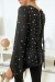 Black Pearl-Embellished Flowy Top | $4.55 | OKKO MODE