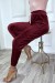 Jogging bordeaux très chic en peau de pêche | 5,69 $ | OKKO MODE